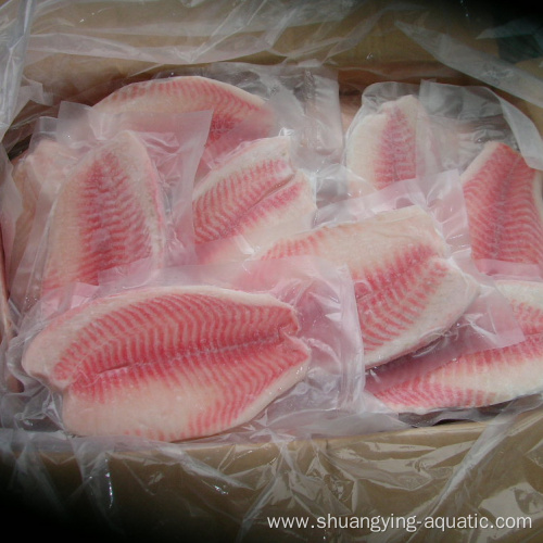 Boneless Skinless Frozen Black Tilapia Fillet 5-7oz Ivp